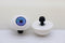 45mm Domed Puppet Eyes with Cabachon Iris - PINWHEEL